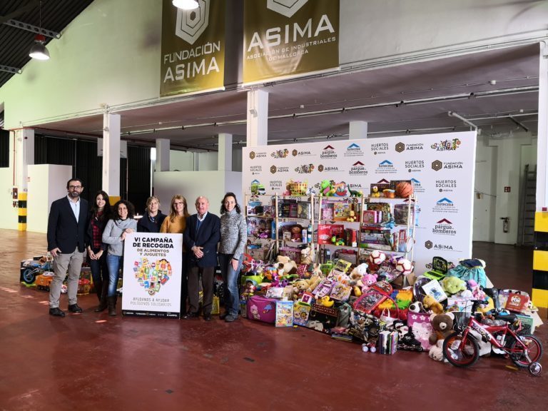 La Fundación ASIMA recoge más de 6,5 toneladas de alimentos y más de 1.000 juguetes para seis ONG’s de Mallorca