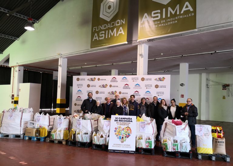 ASIMA entrega más de 6,5 toneladas de alimentos a seis ONG’s de Mallorca